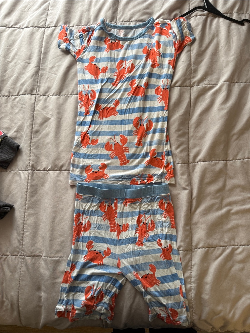 Little Sleepies Blue & Orange Lobster Pajama Set